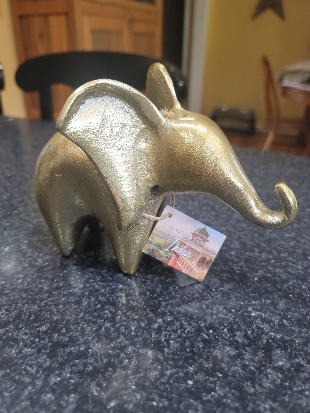 Gold Decorative Elephant Figurine
